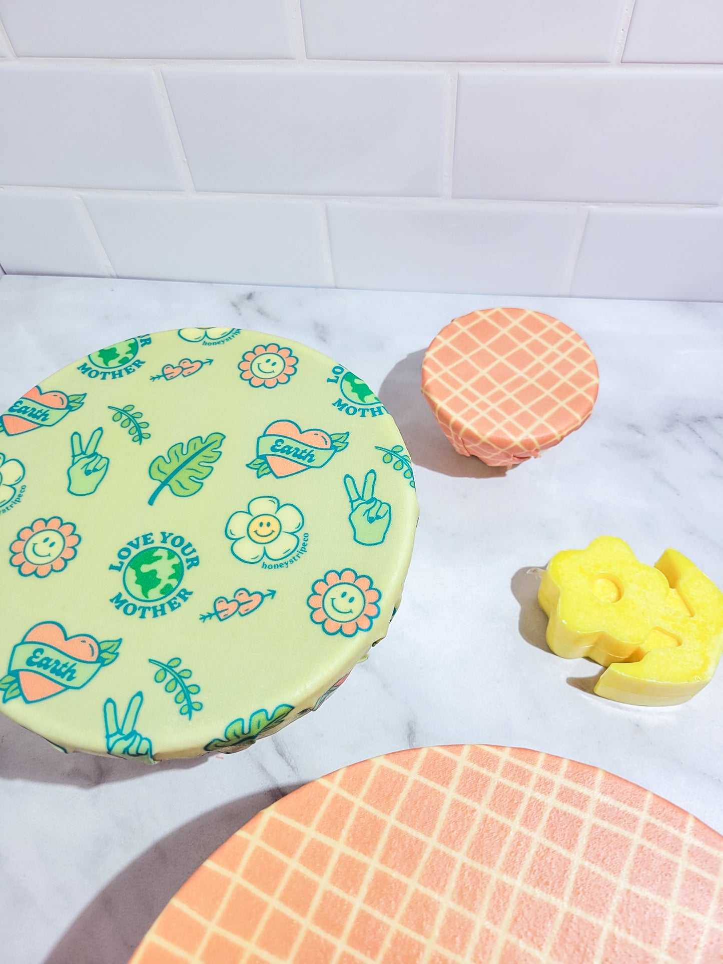 Beeswax Wraps: Love Your Mother Set of 2