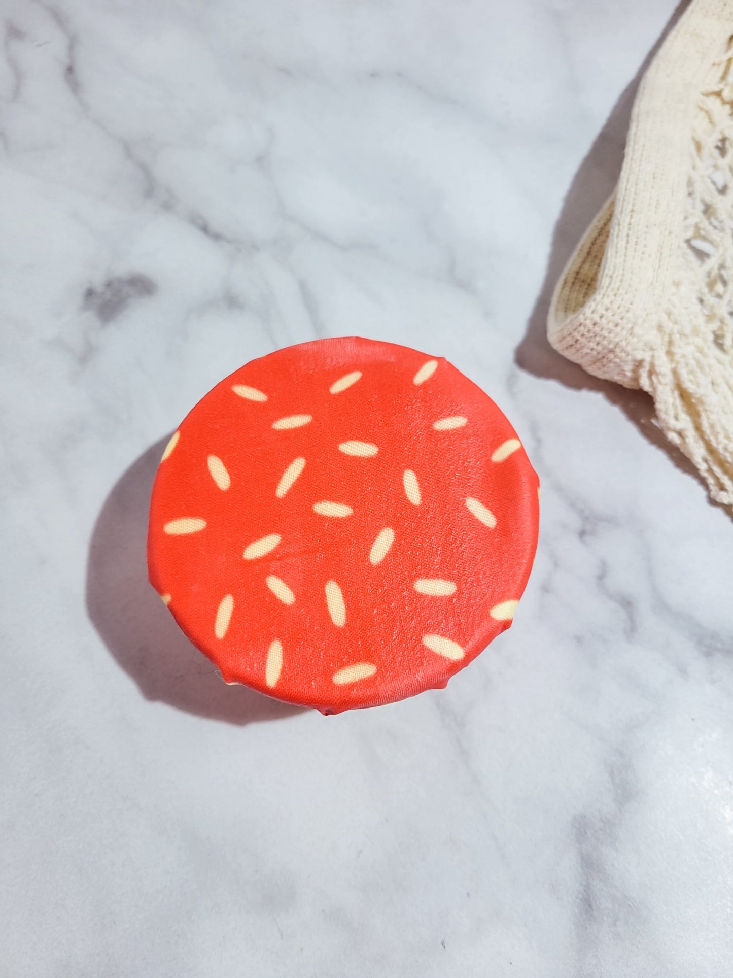 Beeswax Wrap: Red Speckle Single